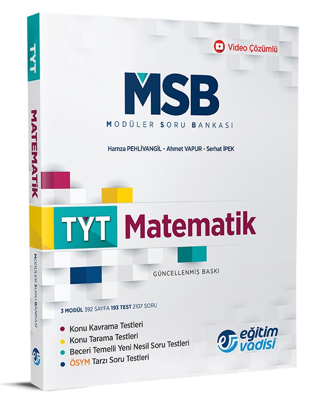 Eğitim Vadisi TYT Matematik Modüler Soru Bankası Video Çözümlü Video