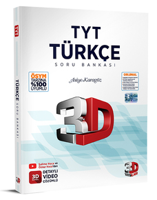 2024 TYT 3D Türkçe Soru Bankası Örnek Sayfalar