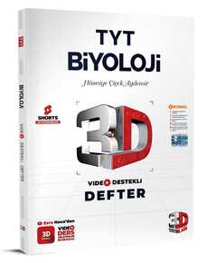 2024 TYT 3D Biyoloji Video Destekli Defter Örnek Sayfalar