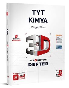 2024 TYT 3D Kimya Video Destekli Defter Örnek Sayfalar