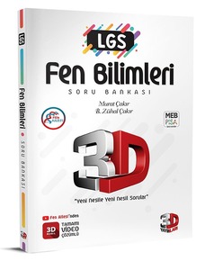 2023 LGS 3D Fen Bilimleri Soru Bankası Tamamı Video Çözümlü Murat Çakır-Zuhal Çakır Örnek Sayfalar